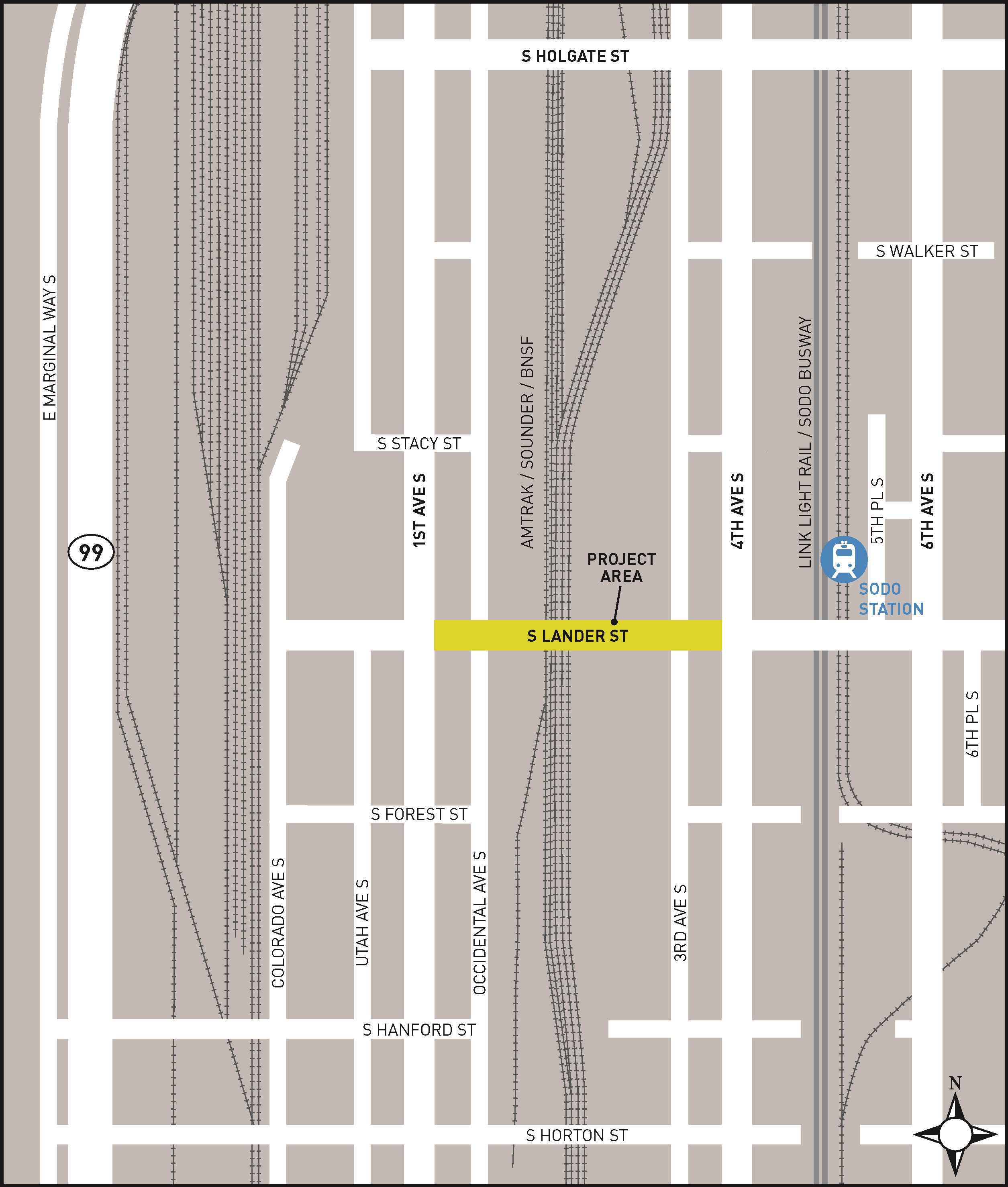 Map of S Lander St Bridge