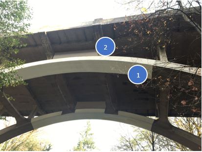 Underside of Cowen Park Bridge