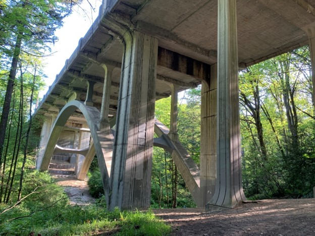 Completed seismic retrofit of the Cowen Park Bridge