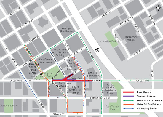 Vehicle detour routes