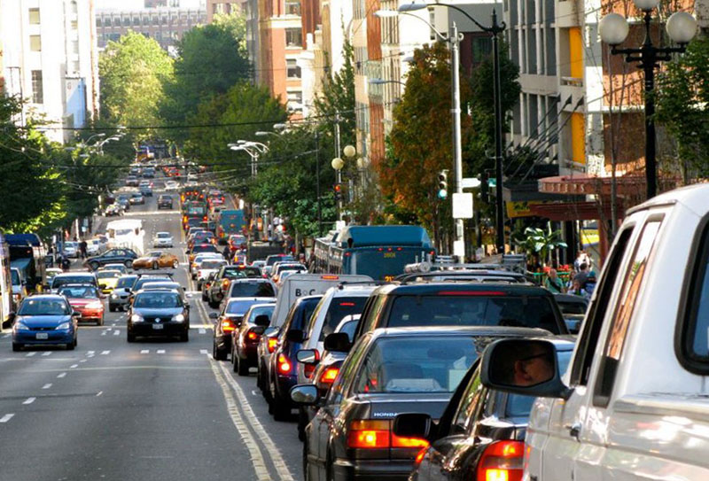 Traffic on the street