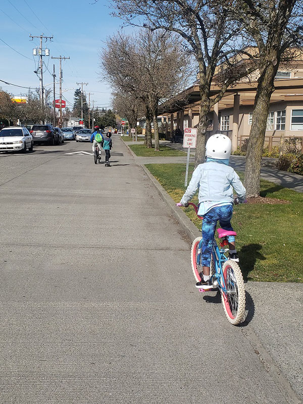 Child biking 