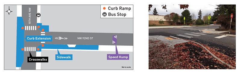 Construction map at 15th and 92nd