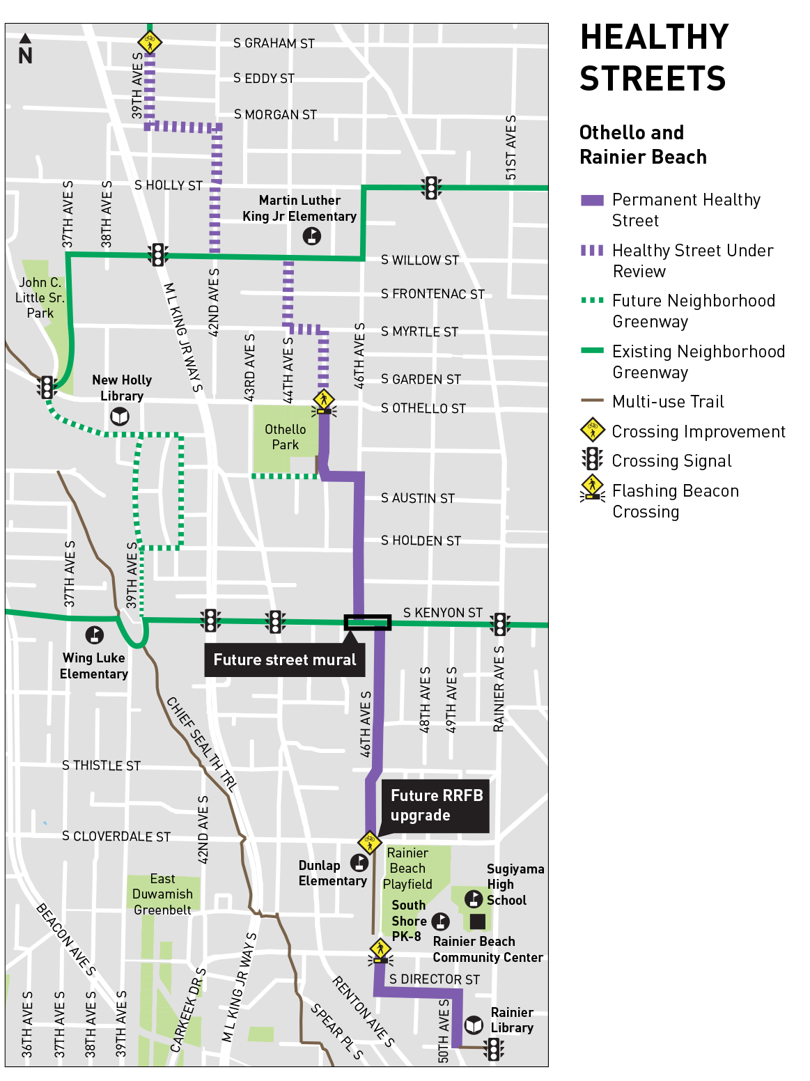 Othello Rainier Beach Healthy Street Project Map