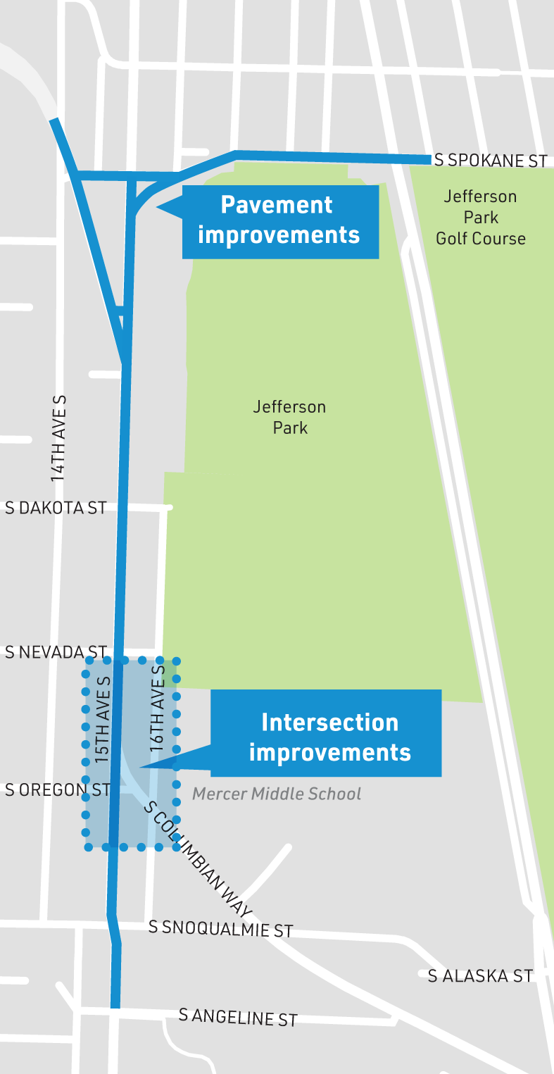 15th Ave S Improvements Project Map