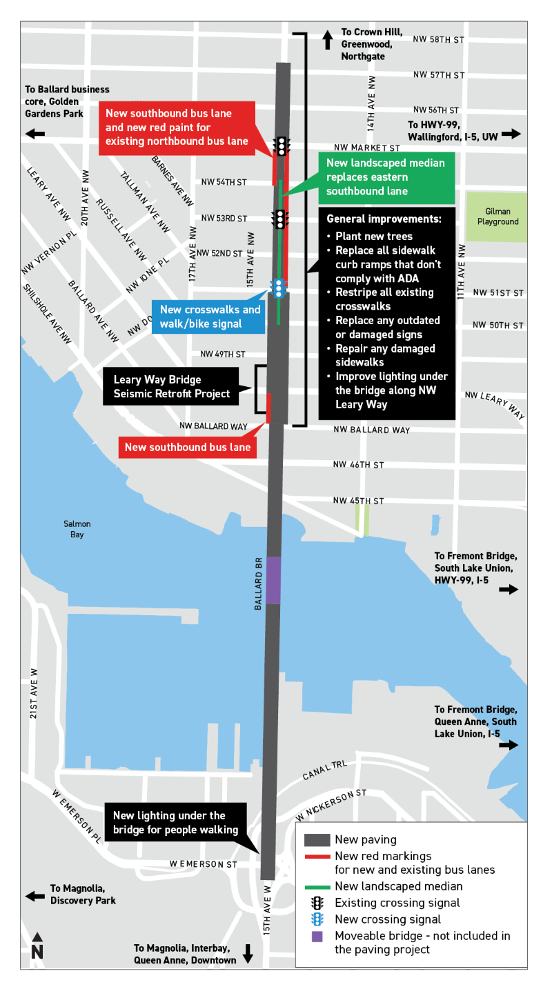 Map of project elements, which are listed in the next section.