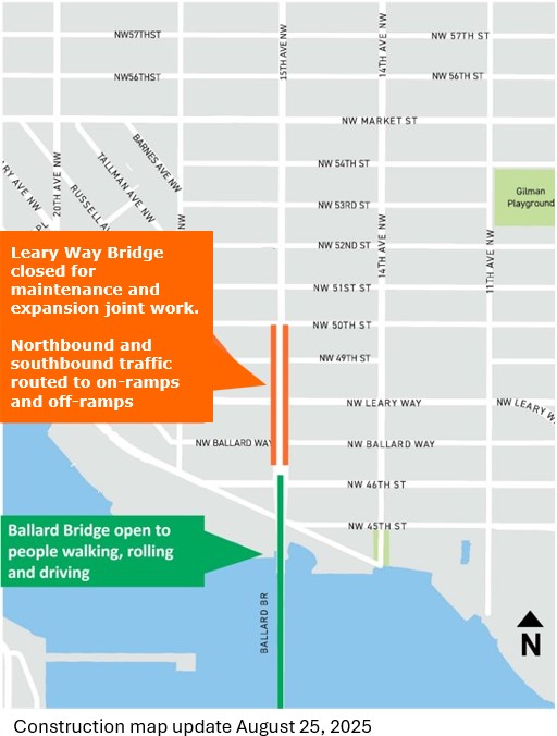 August 18 Construction Map