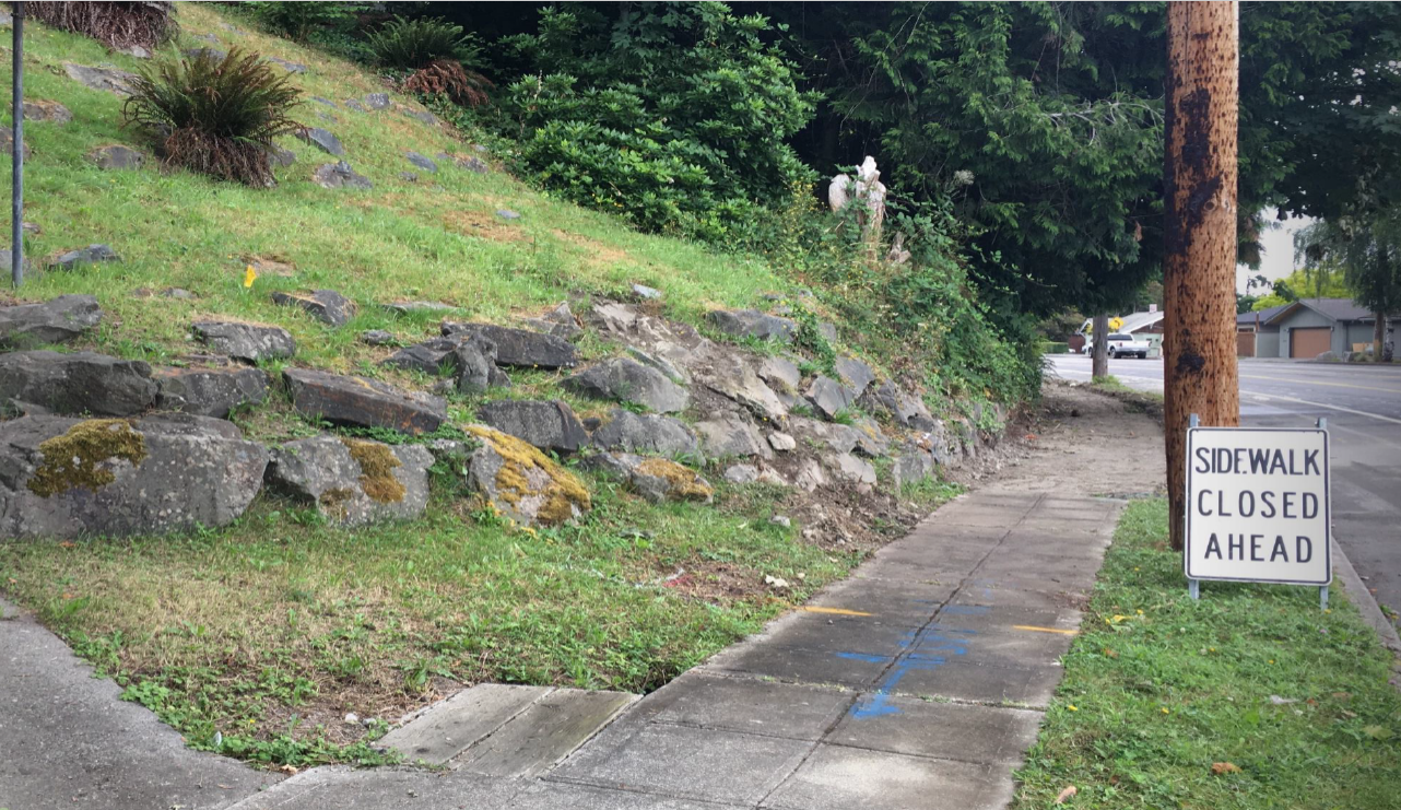 Rockery wall at S Ryan Street repaired