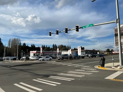 A picture of Northeast 135th Street and Lake City Way Northeast