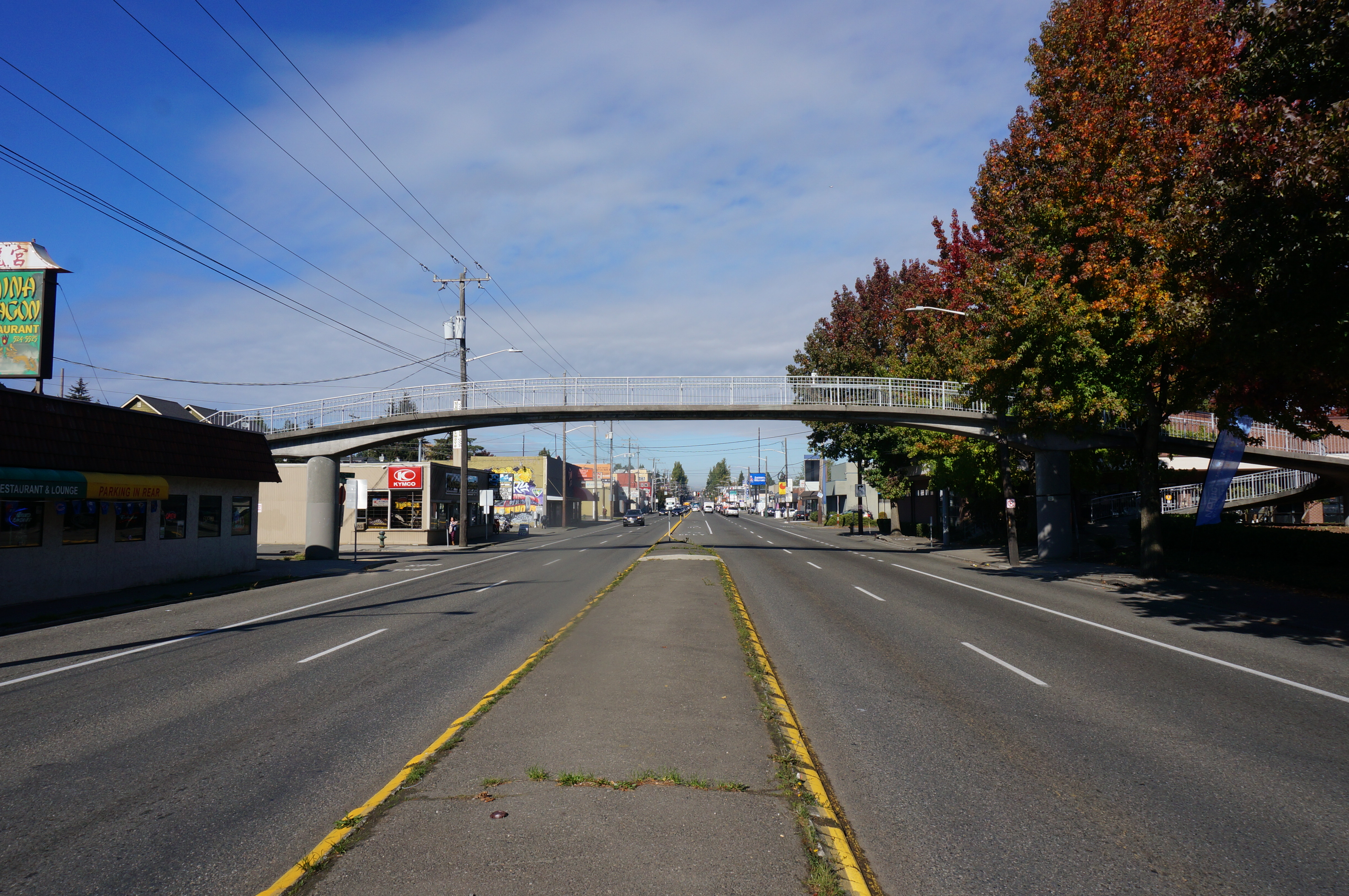 Aurora bridge before art installation