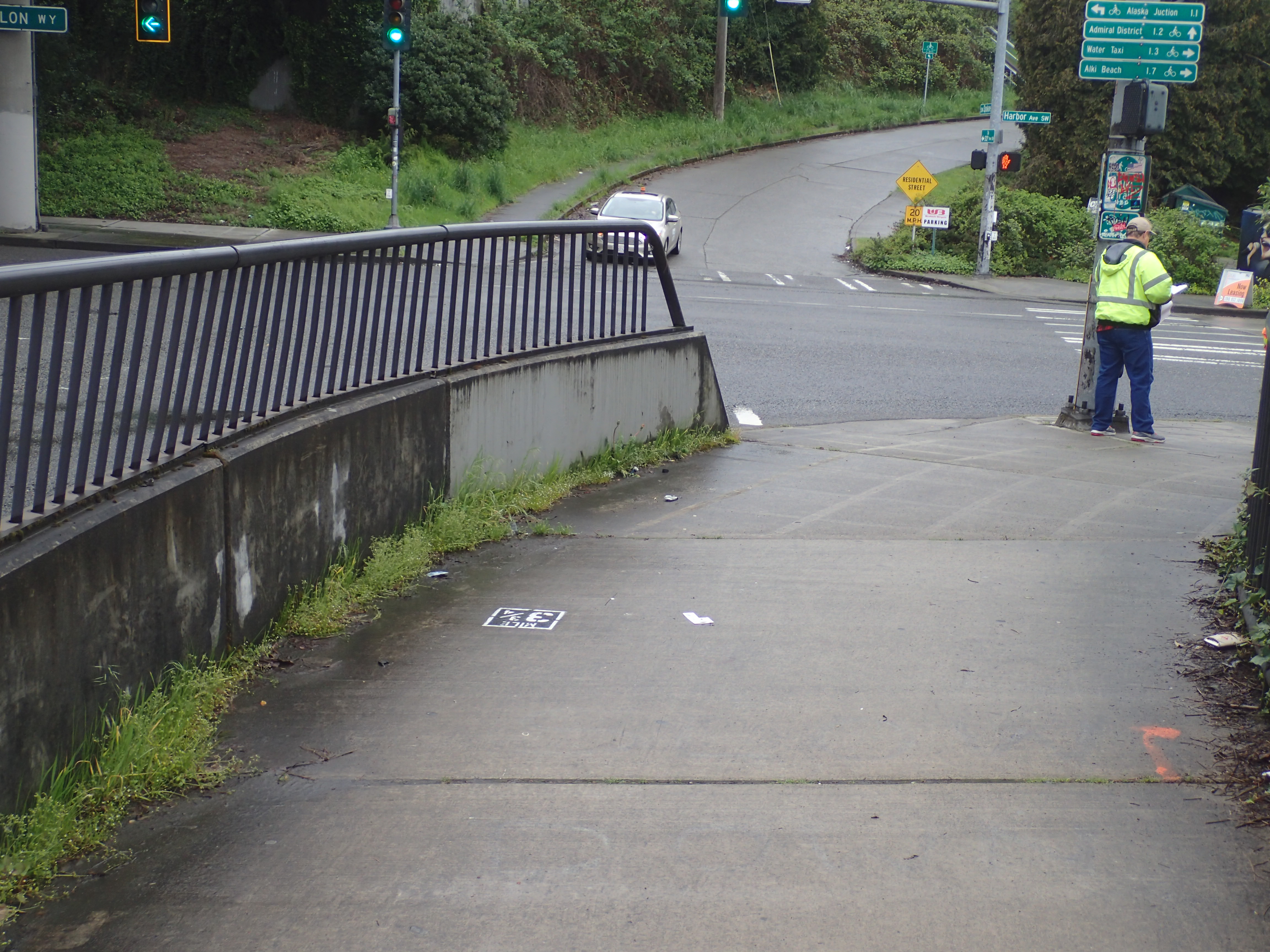 NE corner of Harbor Ave SW and SW Spokane St prior to construction