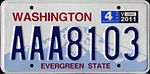 Standard license plate