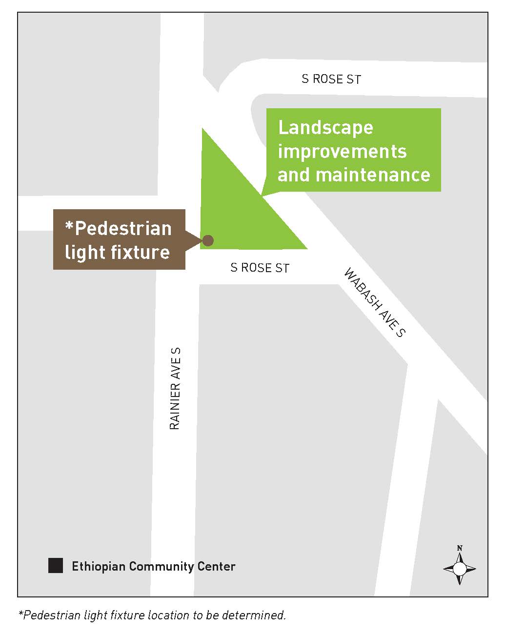 Rose Street Triangle upgrades map
