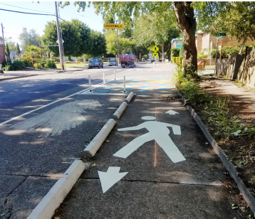 Existing sidewalk