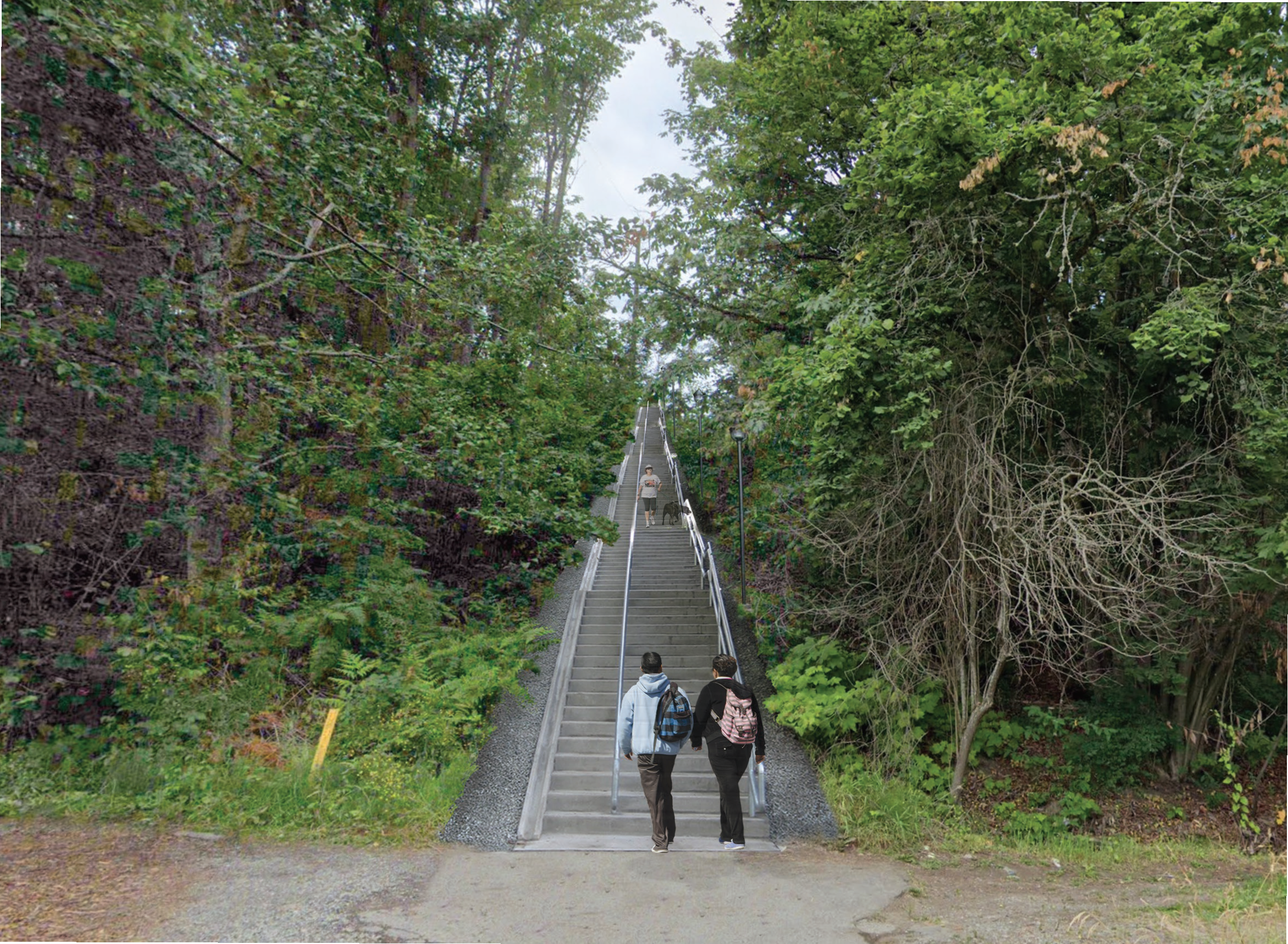 Rendering of S Henderson stairway