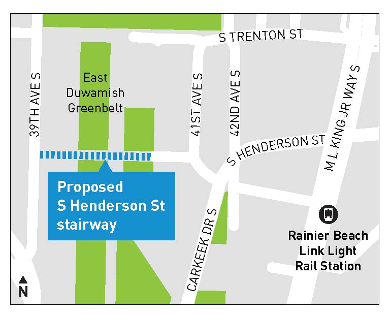 Project Map for S Henderson Stairway