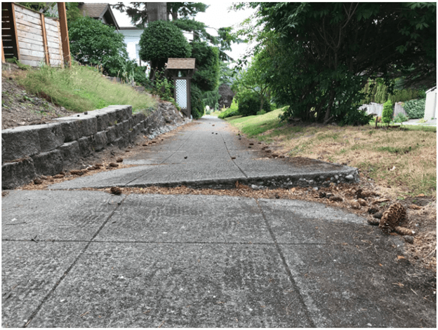 Sidewalk uplift