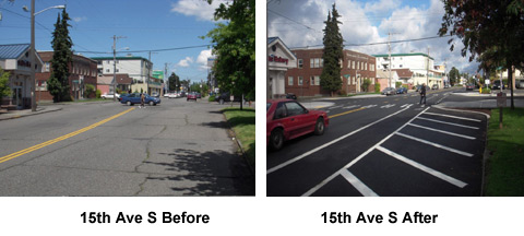 15 Ave S before and after photo