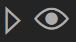 A screen grab of the dropdown arrow icon to the left of the eye icon which indicates that the layer is visible.