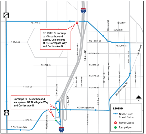 I-5 detour