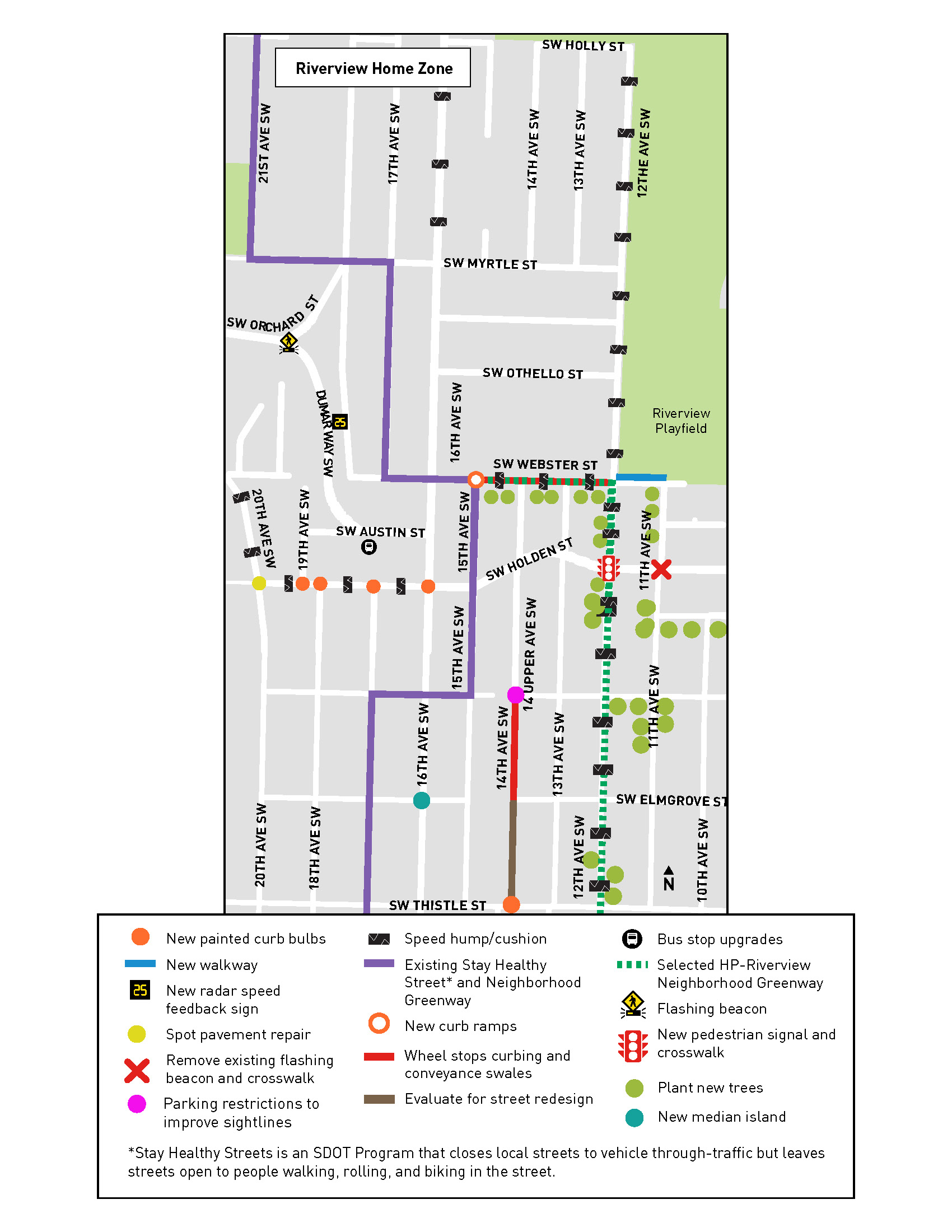 Map of Riverview Home Zone