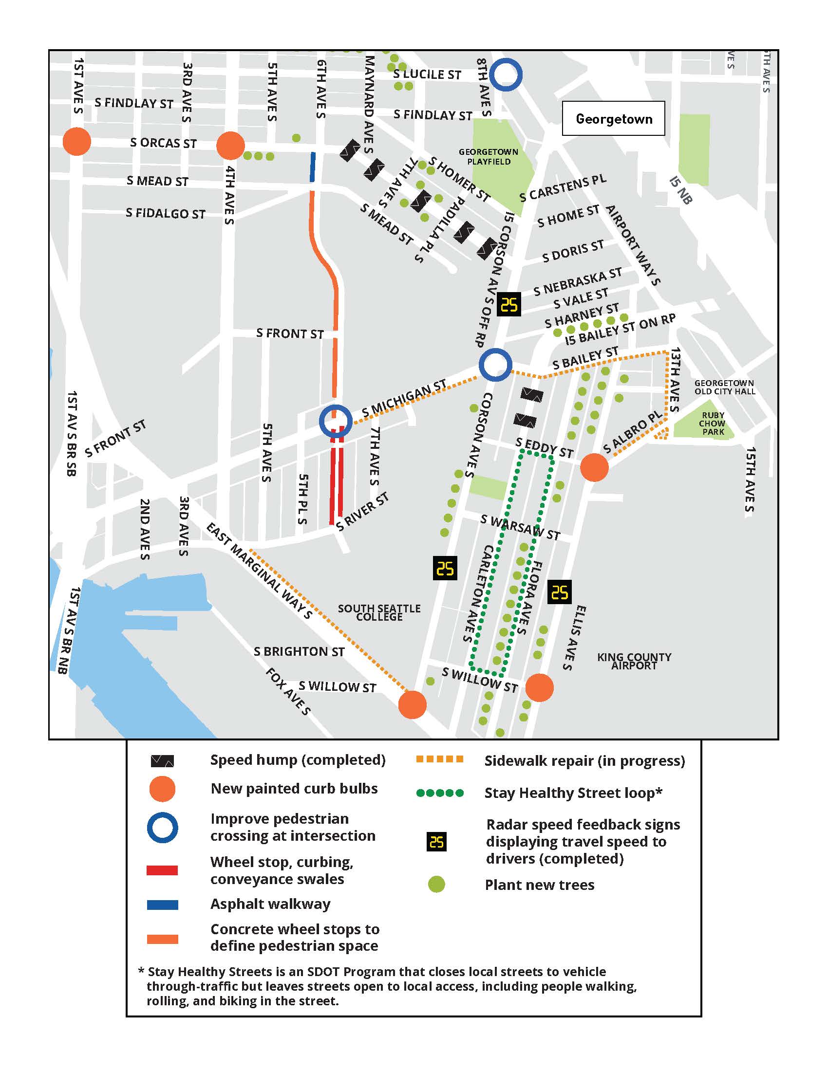 Map of Georgetown Home Zone