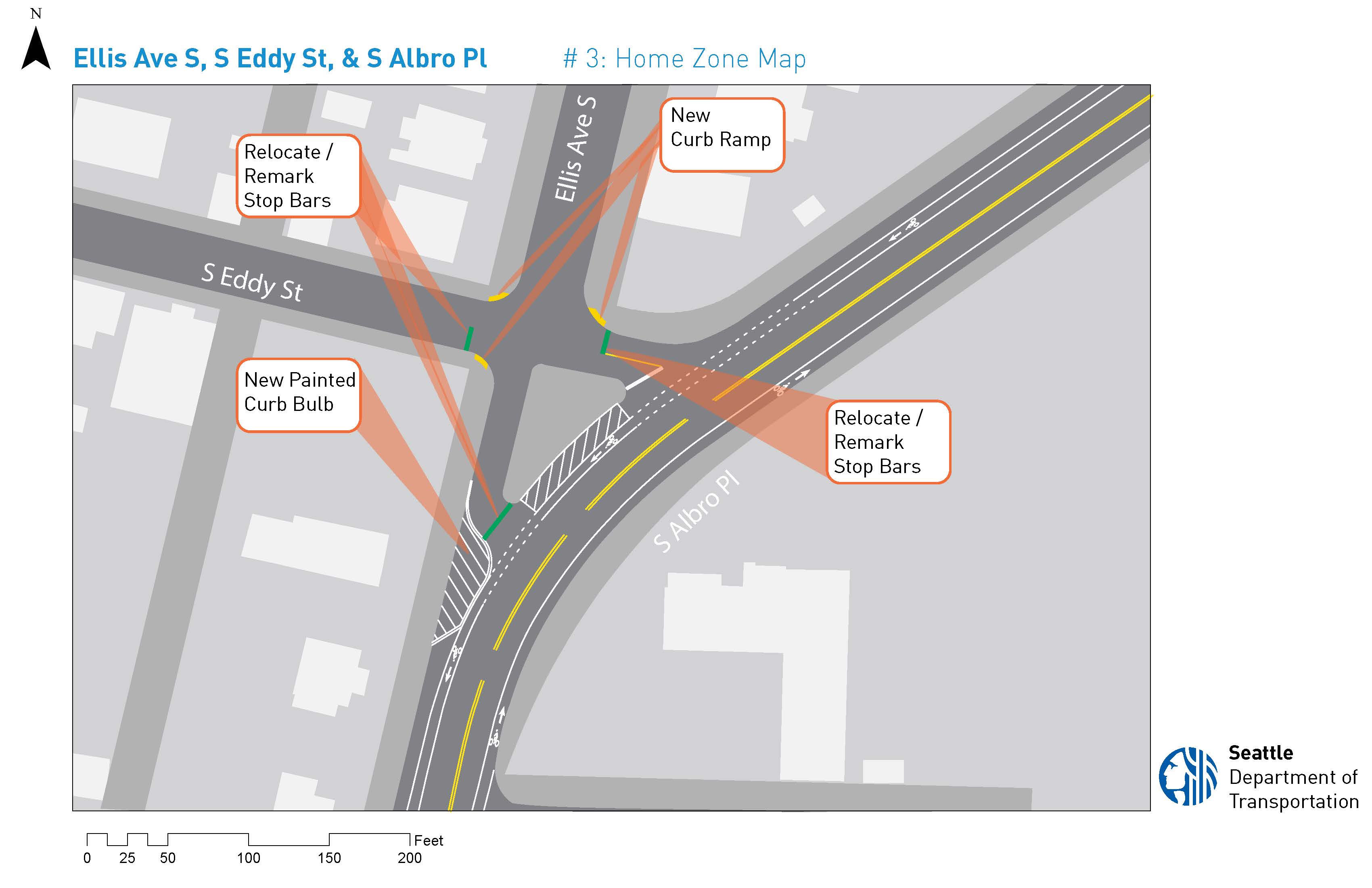 Map of Ellis Ave S, S Eddy St, and S Albro Pl Home Zone