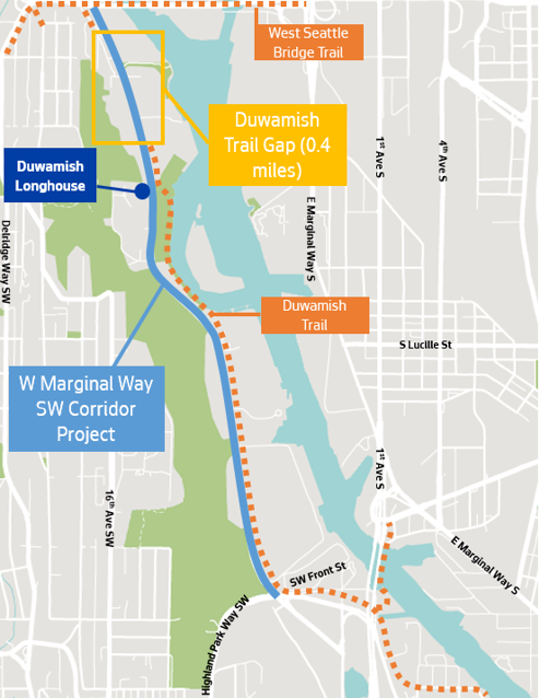 Map showing the project area