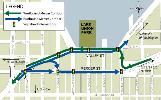 Mercer Corridor map