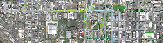 Mercer Corridor staging map