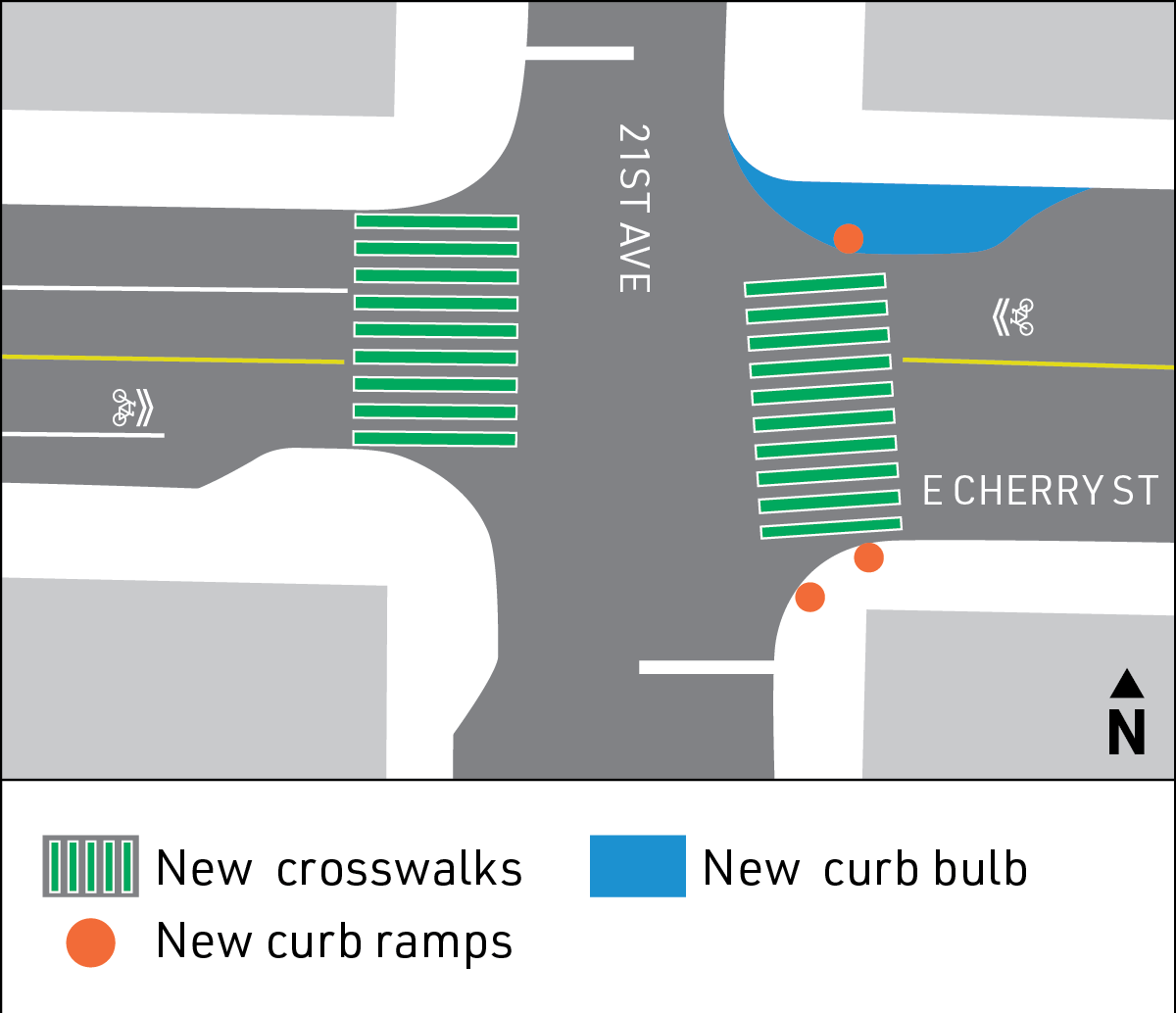 Cherry St Project Area Map