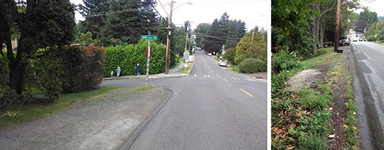 Before: NE 110th St looking west