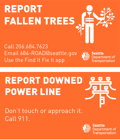 Report fallen trees, call <a href=