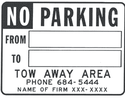 Temporary No Parking