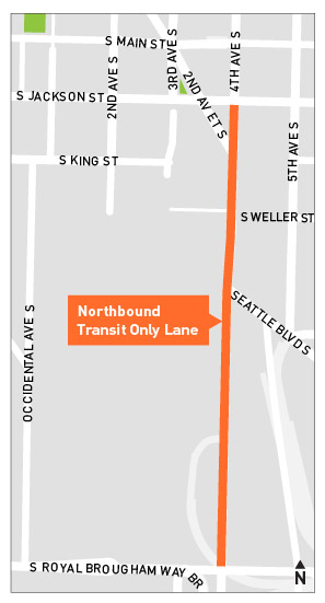 Downtown Seattle Transit Improvement Project map