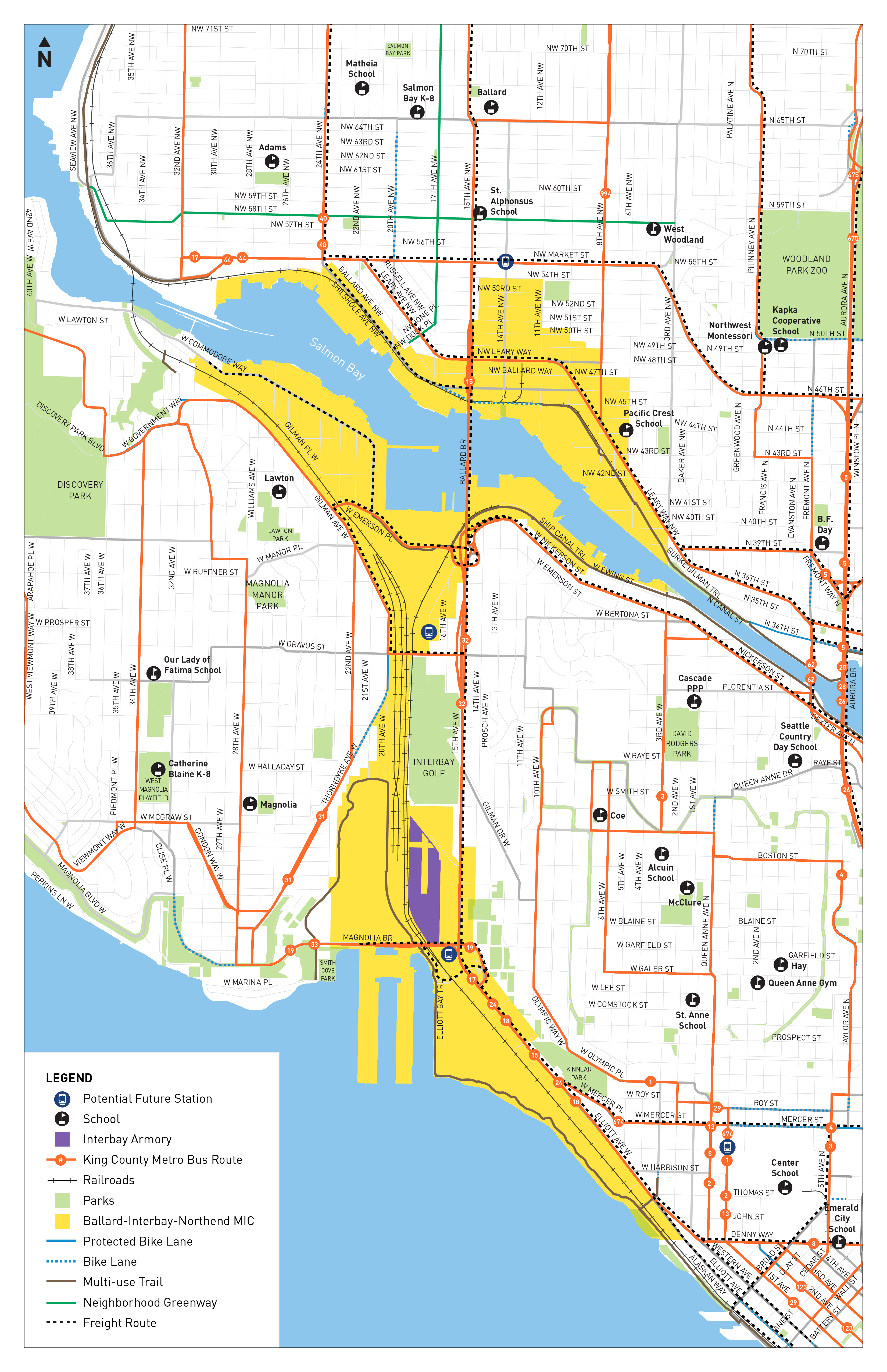 BIRT bus, bike and freight map