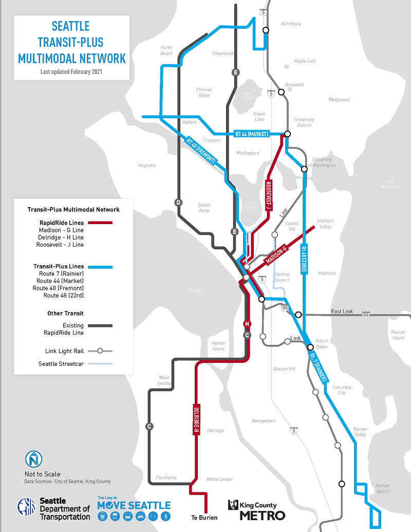 RapidRide Overview map