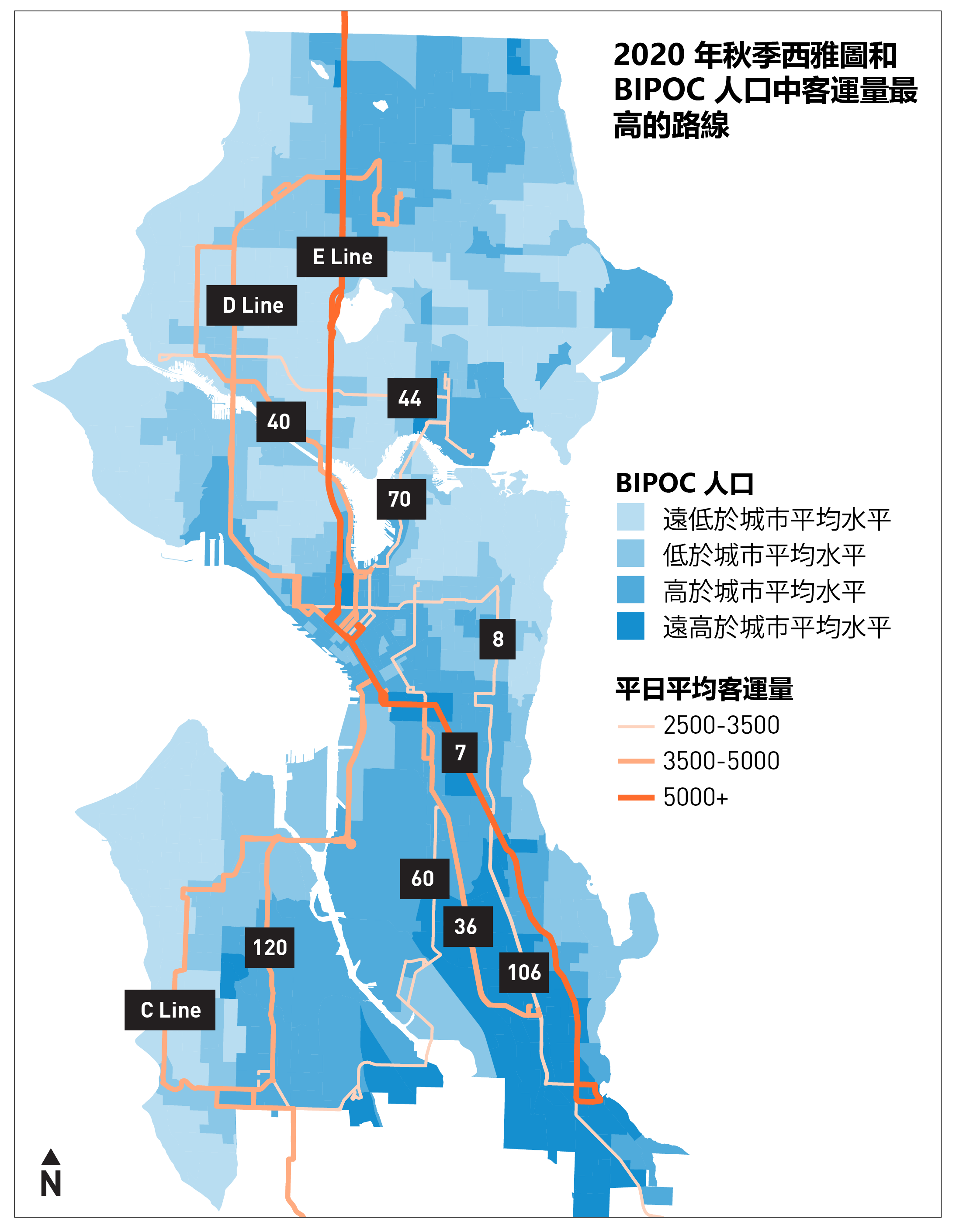 A ridership map.