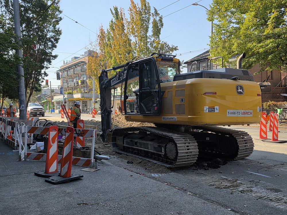 Construction on Eastlake Ave E