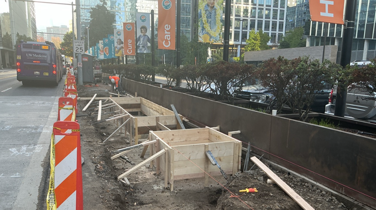 We are creating a new RapidRide J Line station near Boren Ave. 