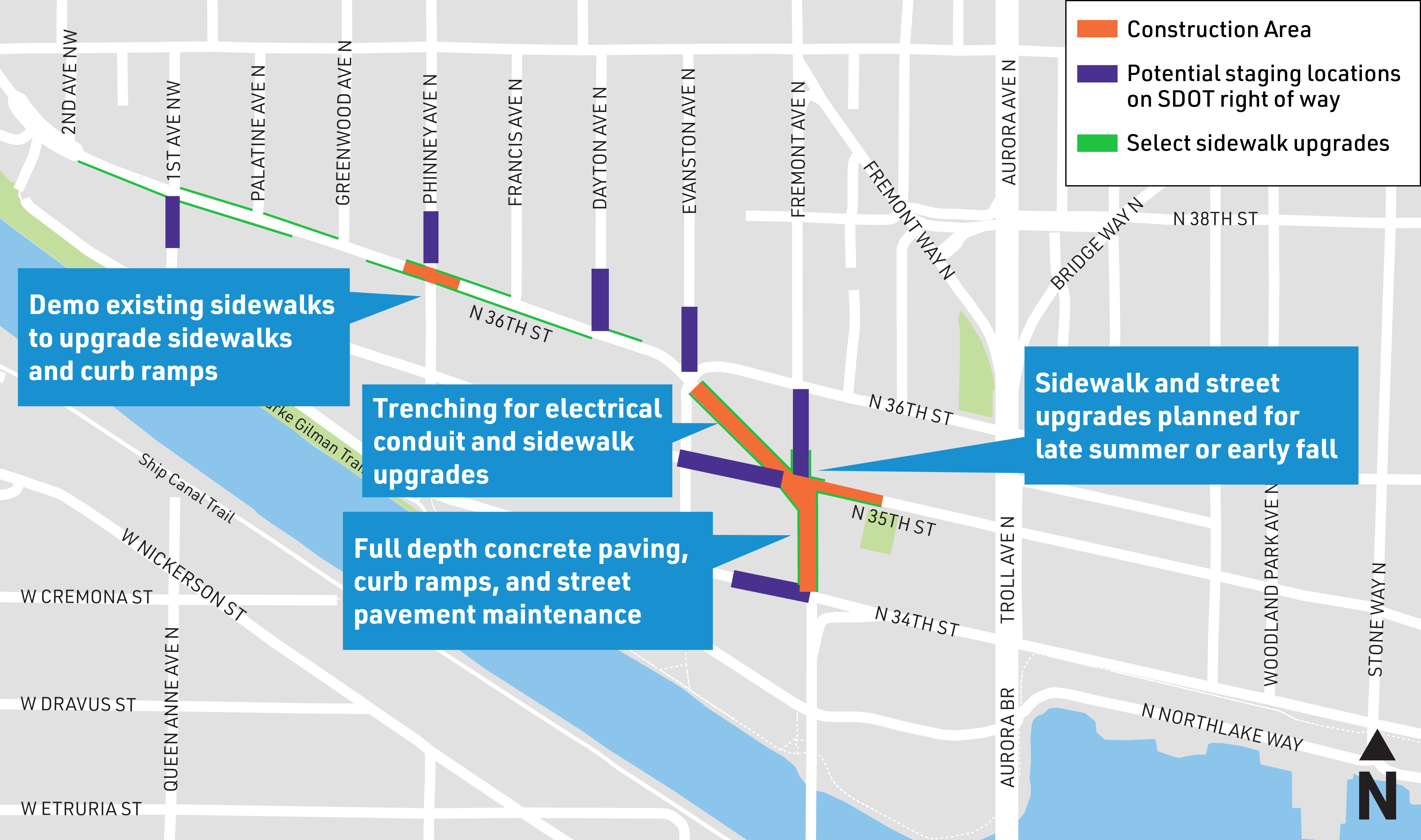 Fremont Construction Map October 10, 2025