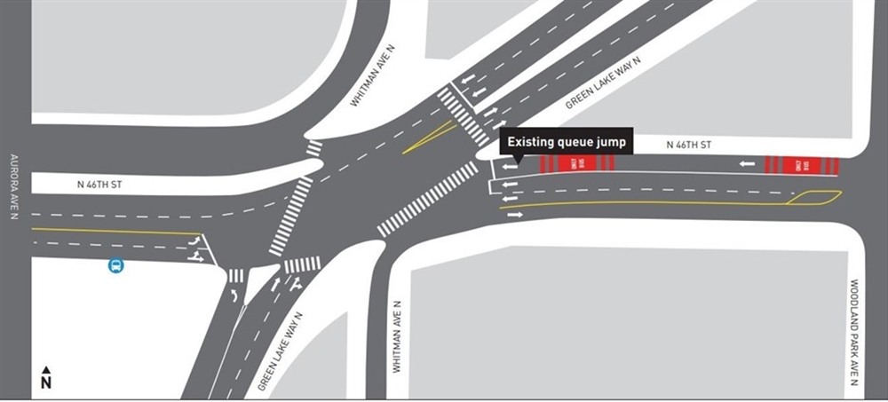 Previous conditions prior to construction at Aurora and N 46h St