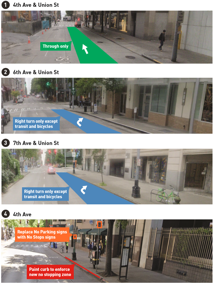 Union St Transit Improvements Diagram