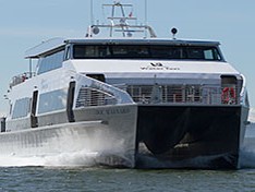 An image of a King County Water Taxi in service