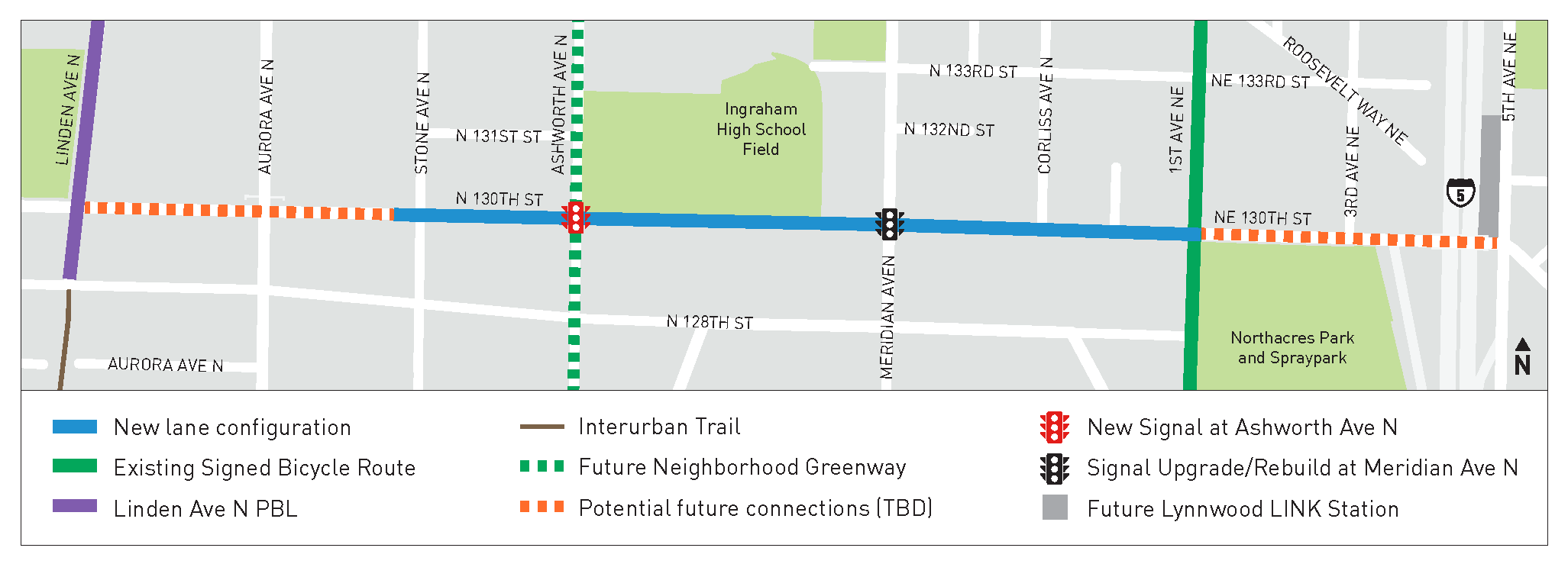 A proposed project map area.