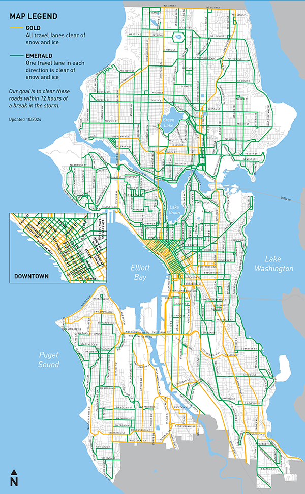 Map of SDOTs Snow Plow Routes