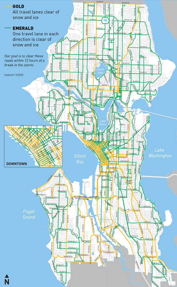 Map of SDOTs Snow Plow Routes
