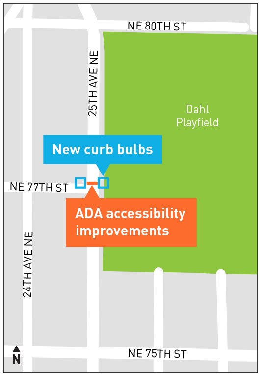 Project map of 25th Ave