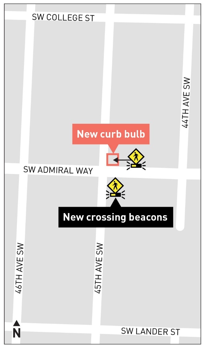 45th Ave SW Project Map