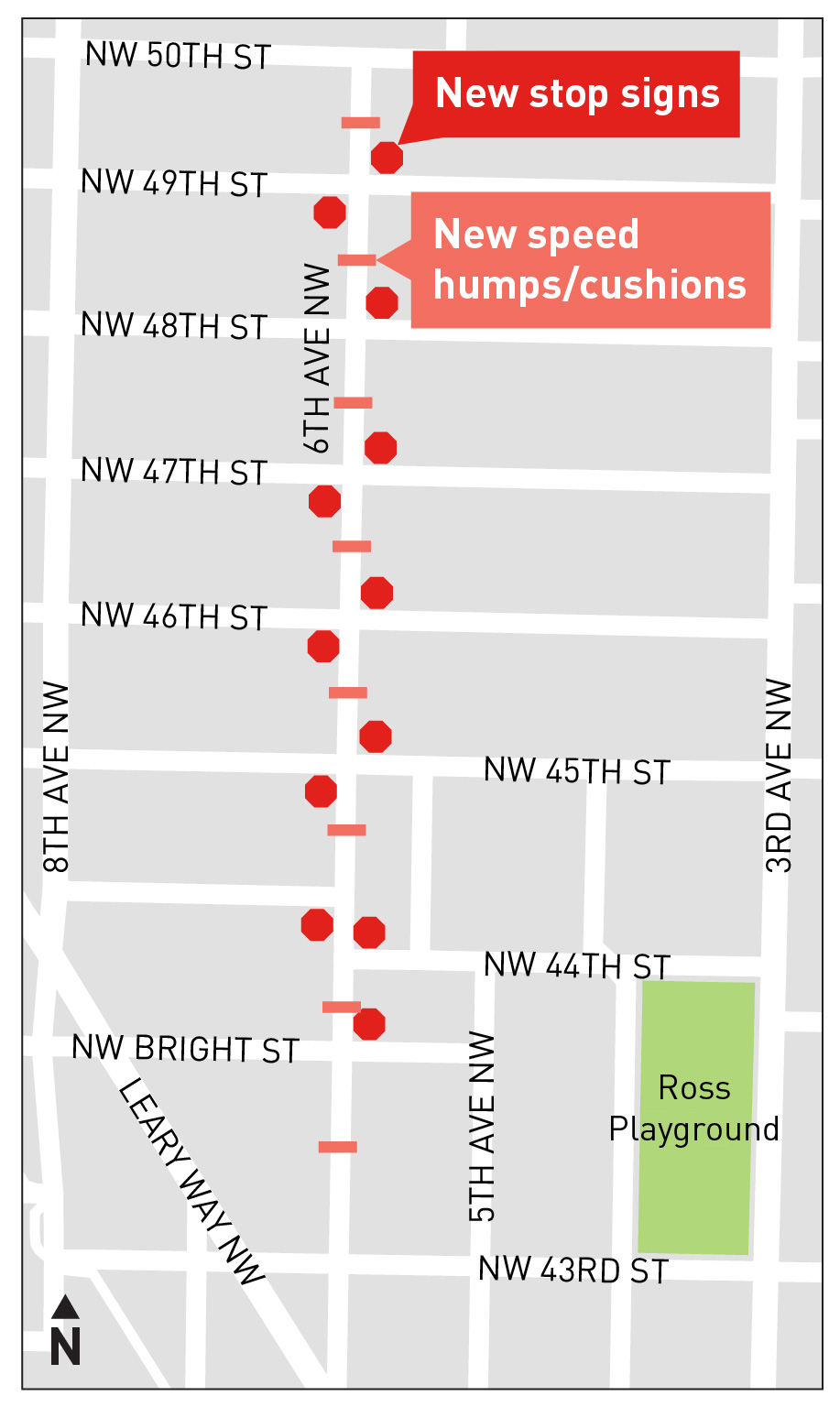 6th Ave NW Project Map